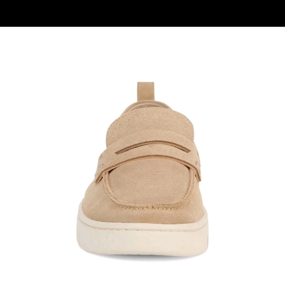 Vionic Women's Uptown Loafer Sand Suede Shoes - Picture 6 of 9
